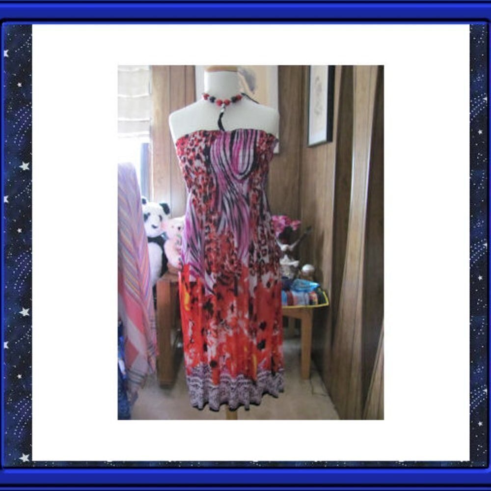 LADIES FASHION SUNDRESS SIZE LARGE‎